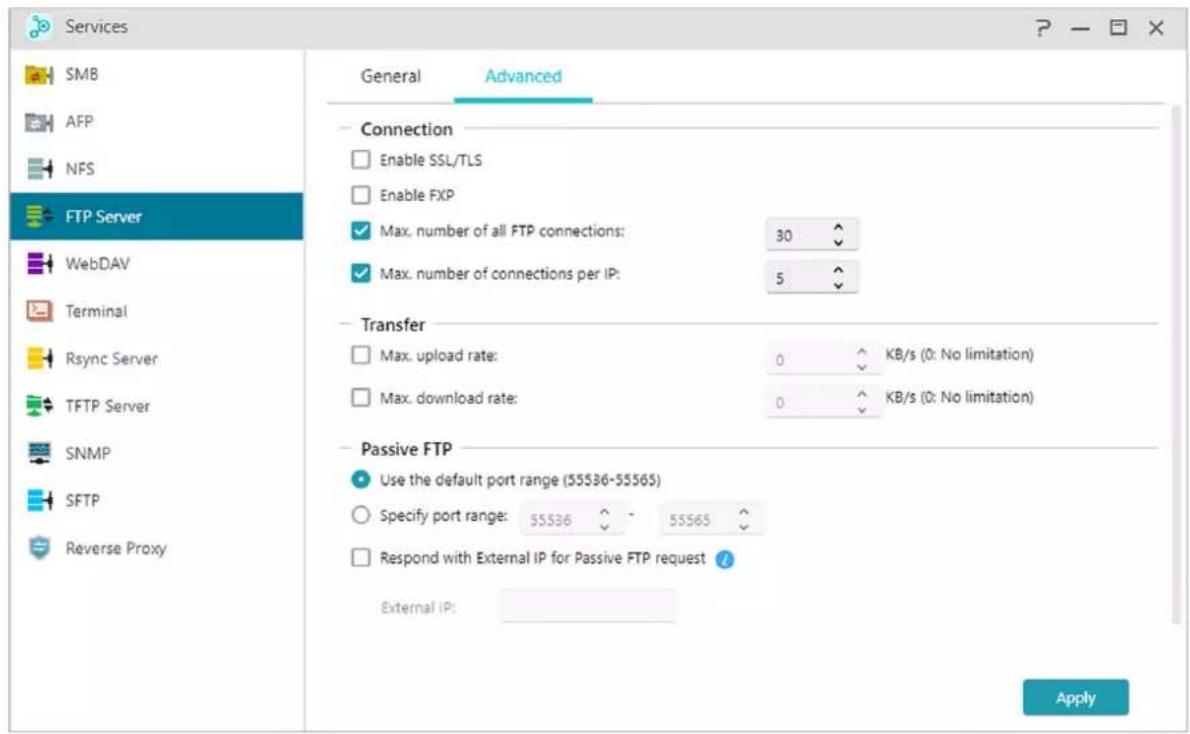 Asustor Drivestor 2 Pro - Antwoord met Extern IP voor passief FTP verzoek: - 1