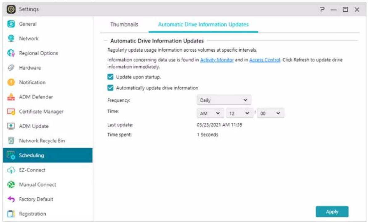 Asustor Drivestor 2 Pro - Automatische Schijf Informatie Updates: - 1
