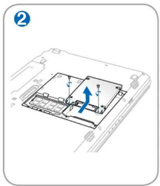 ASUS B53S - Removing the hard disk drives - 2