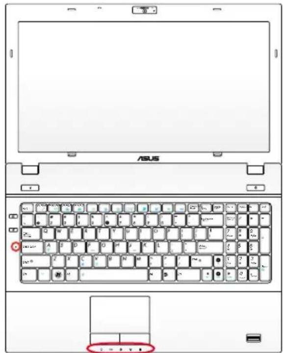 ASUS B53S - Status Indicators - 3