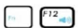 ASUS B53S - Speaker Down Icon (F11): - 1