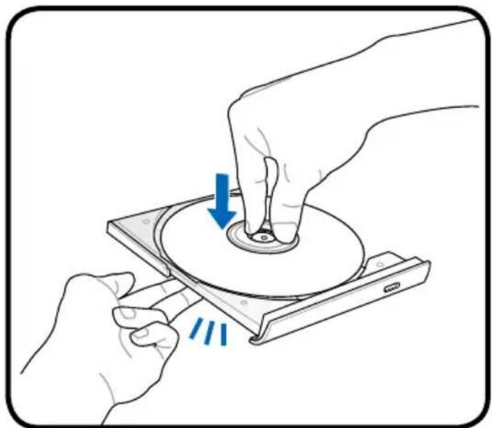 ASUS B53S - Inserting an optical disc - 3