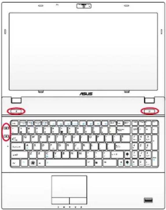 ASUS B53S - Switches and Status Indicators Switches - 3