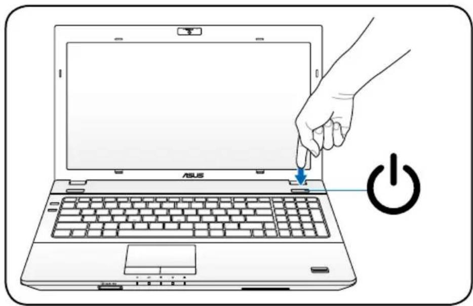 ASUS B53S - Turning on the Power - 1