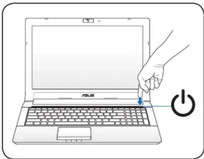 ASUS N53JF - Turning on the Power - 1