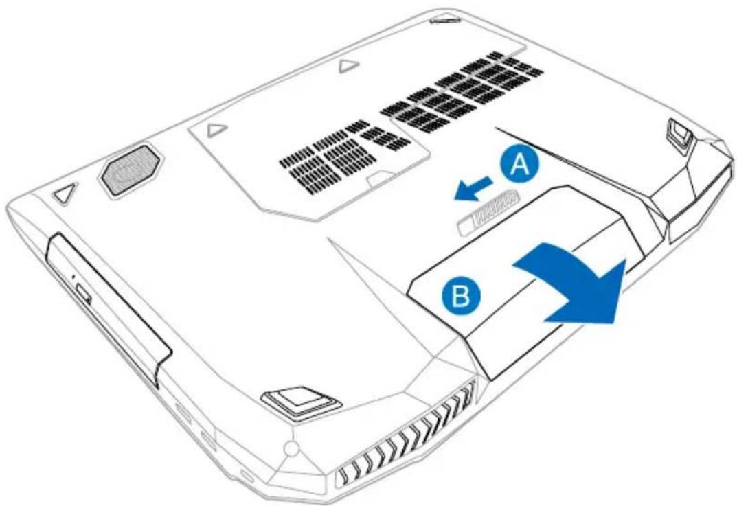 ASUS G750JS - Installing a new battery pack - 1