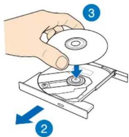 ASUS G750JS - Inserting an optical disc - 2