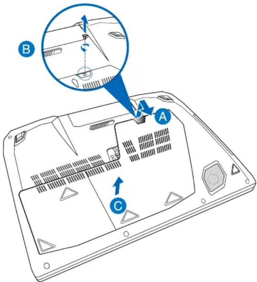 ASUS G750JS - Installing a Random Access Memory (RAM) module - 1
