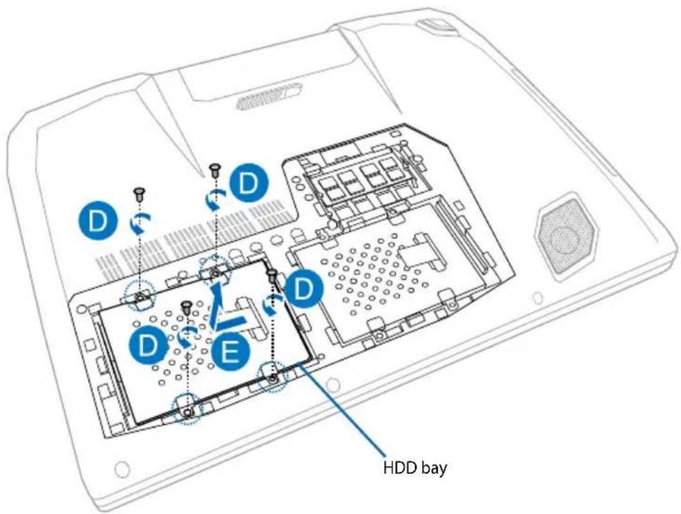 ASUS G750JS - Replacing the Hard Disk Drive (HDD) - 2