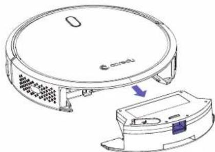 Coredy R580 - Cleaning Robot's Water Tank and Mop Cloth (Sold Separately) - 1