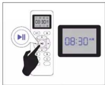 Coredy R580 - Set the Remote Control's Clock - 3
