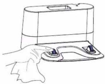Coredy R580 - Cleaning Robot's Cliff Sensors and Charging Contacts - 3