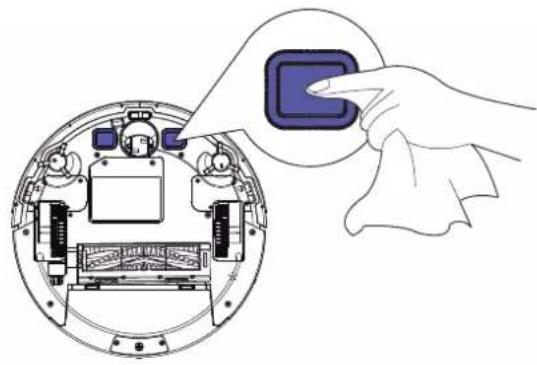 Coredy R580 - Cleaning Robot's Cliff Sensors and Charging Contacts - 2