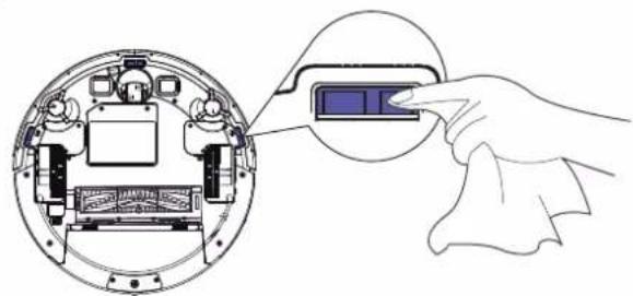 Coredy R580 - Cleaning Robot's Cliff Sensors and Charging Contacts - 1