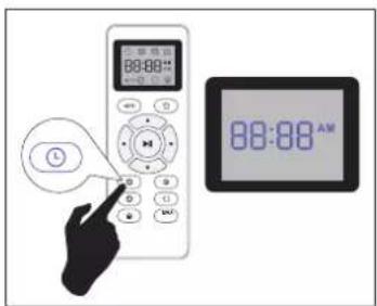 Coredy R580 - Set the Remote Control's Clock - 1