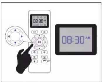 Coredy R580 - Set the Remote Control's Clock - 2