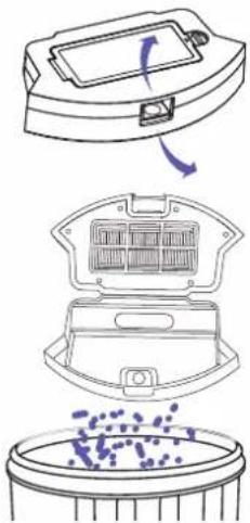 Coredy R580 - Emptying Robot's Bin and Cleaning Robot's Filter - 2