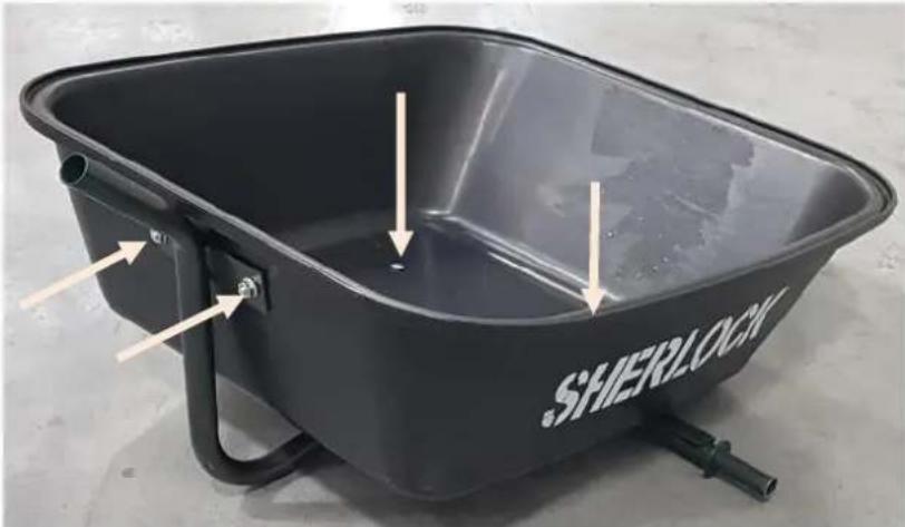 Sherlock BBGC60PK2 - Step 1. Fit tray to metal frame. - 1