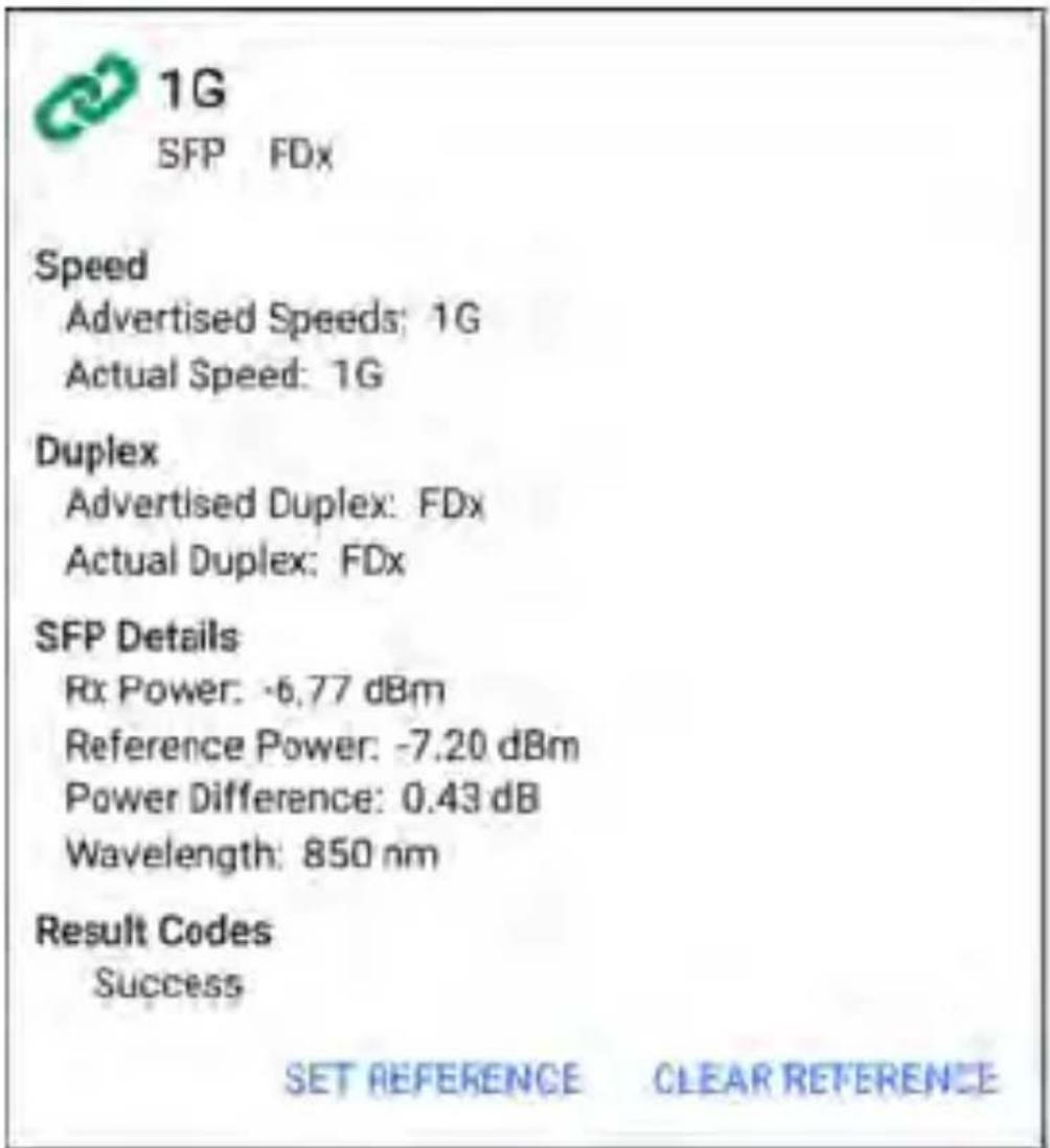 NetAlly LinkRunner 10G - SFP Details (Fiber) - 1
