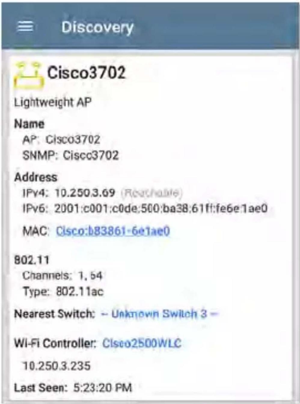 NetAlly LinkRunner 10G - Top Details Card - 2