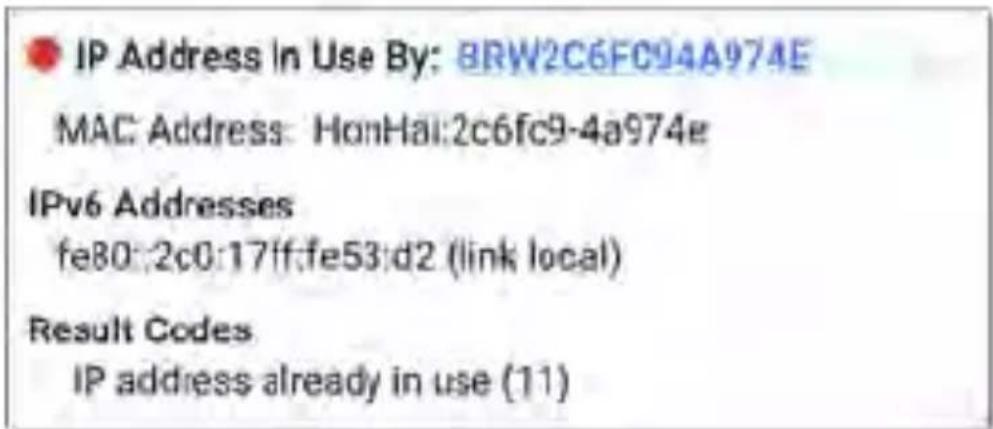 NetAlly LinkRunner 10G - Duplicate IP Address - 1