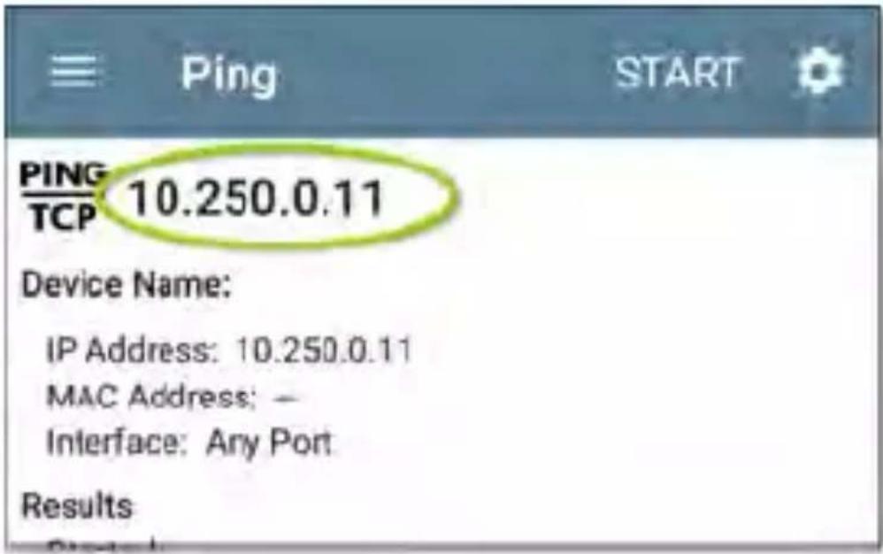 NetAlly LinkRunner 10G - Populating Ping/TCP from Another App - 2