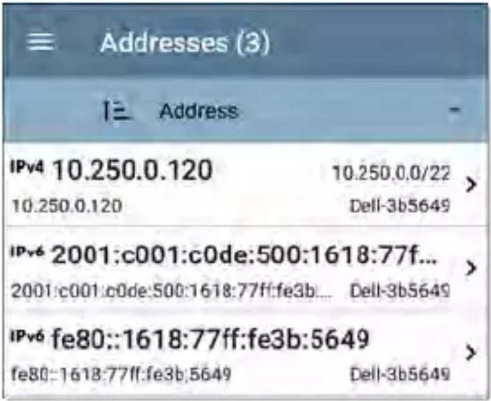NetAlly LinkRunner 10G - Addresses - 2