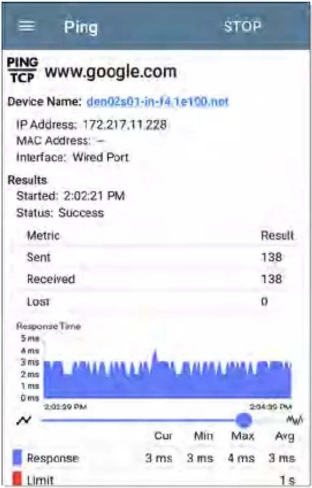 NetAlly LinkRunner 10G - Running Ping/TCP Tests - 1