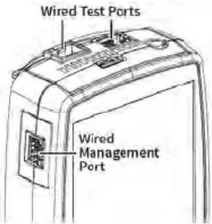NetAlly LinkRunner 10G - Test and Management Ports - 1