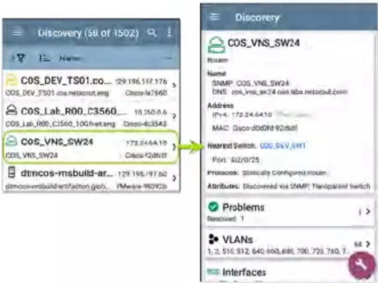 NetAlly LinkRunner 10G - Discovery Details Screens - 1