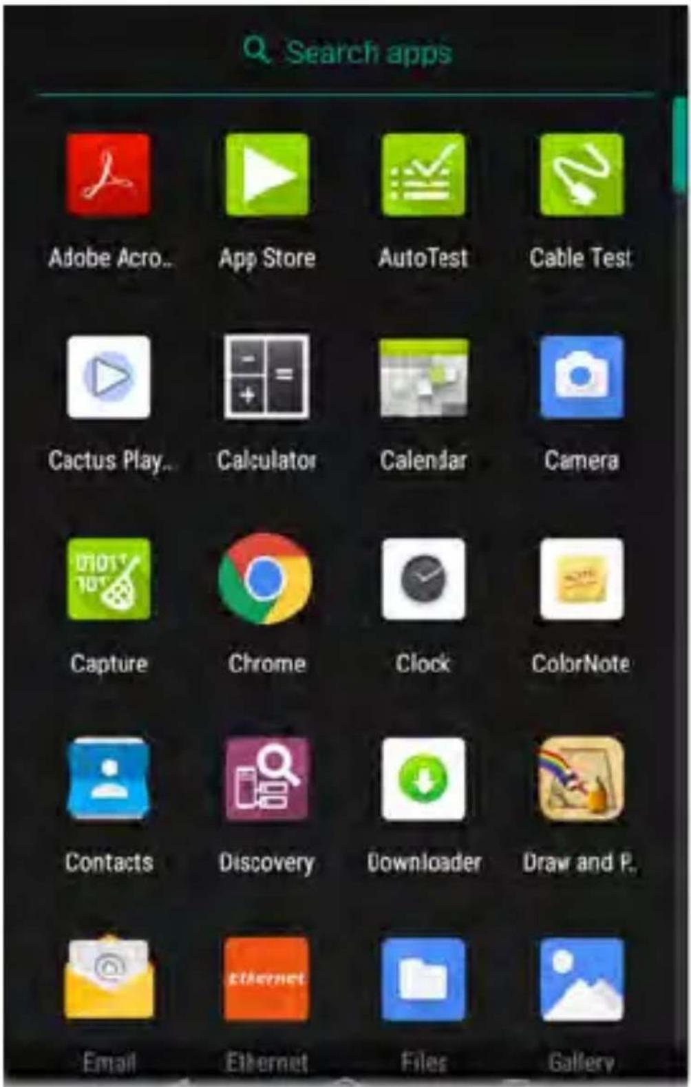 NetAlly LinkRunner 10G - Apps Screen and Store - 1