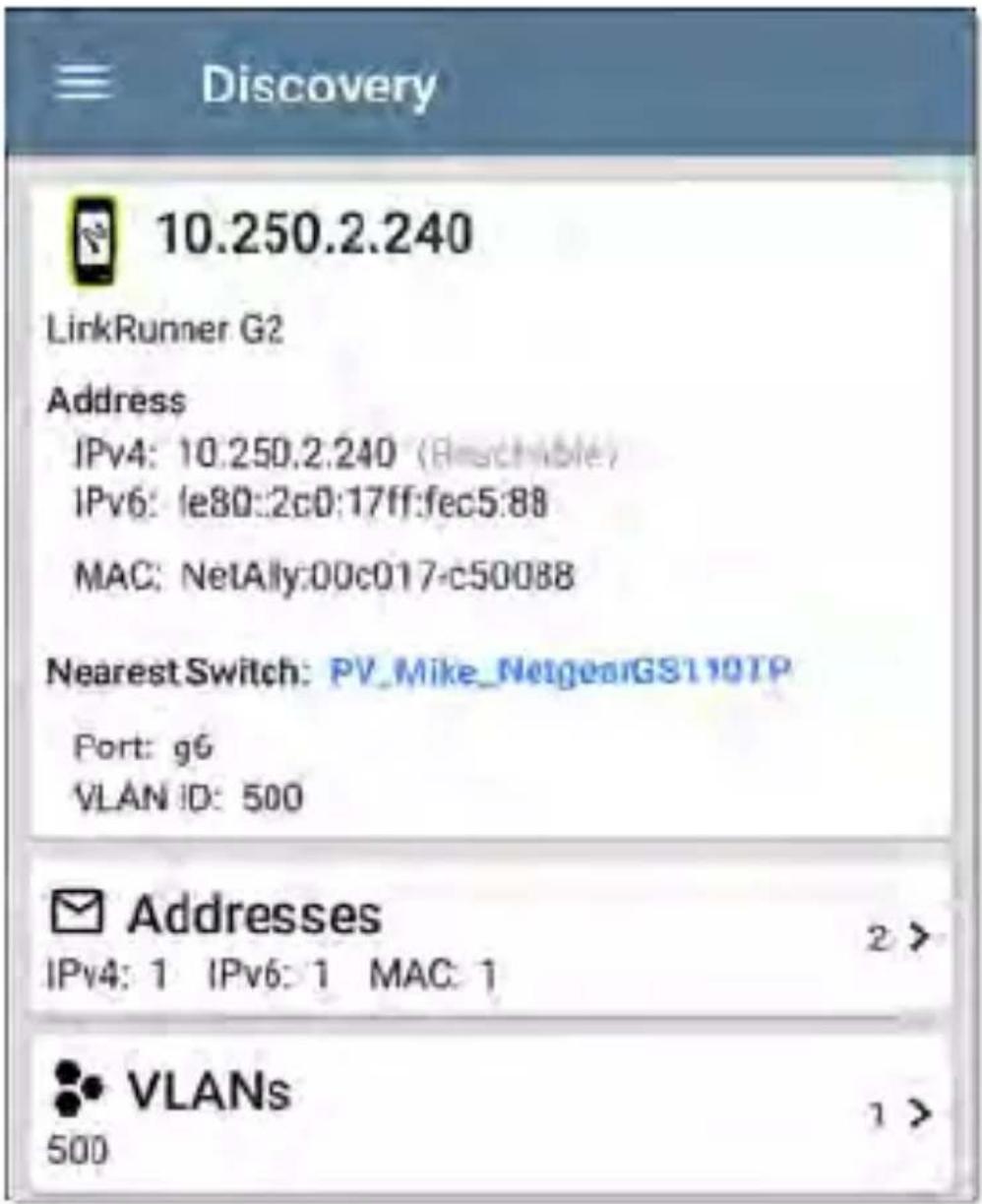 NetAlly LinkRunner 10G - NetAlly Tools - 2