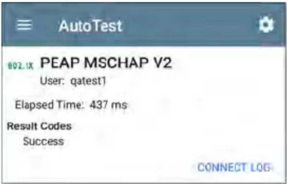 NetAlly LinkRunner 10G - 802.1X Test Screen - 1