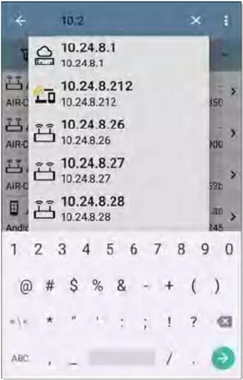 NetAlly LinkRunner 10G - Searching the Discovery List - 1