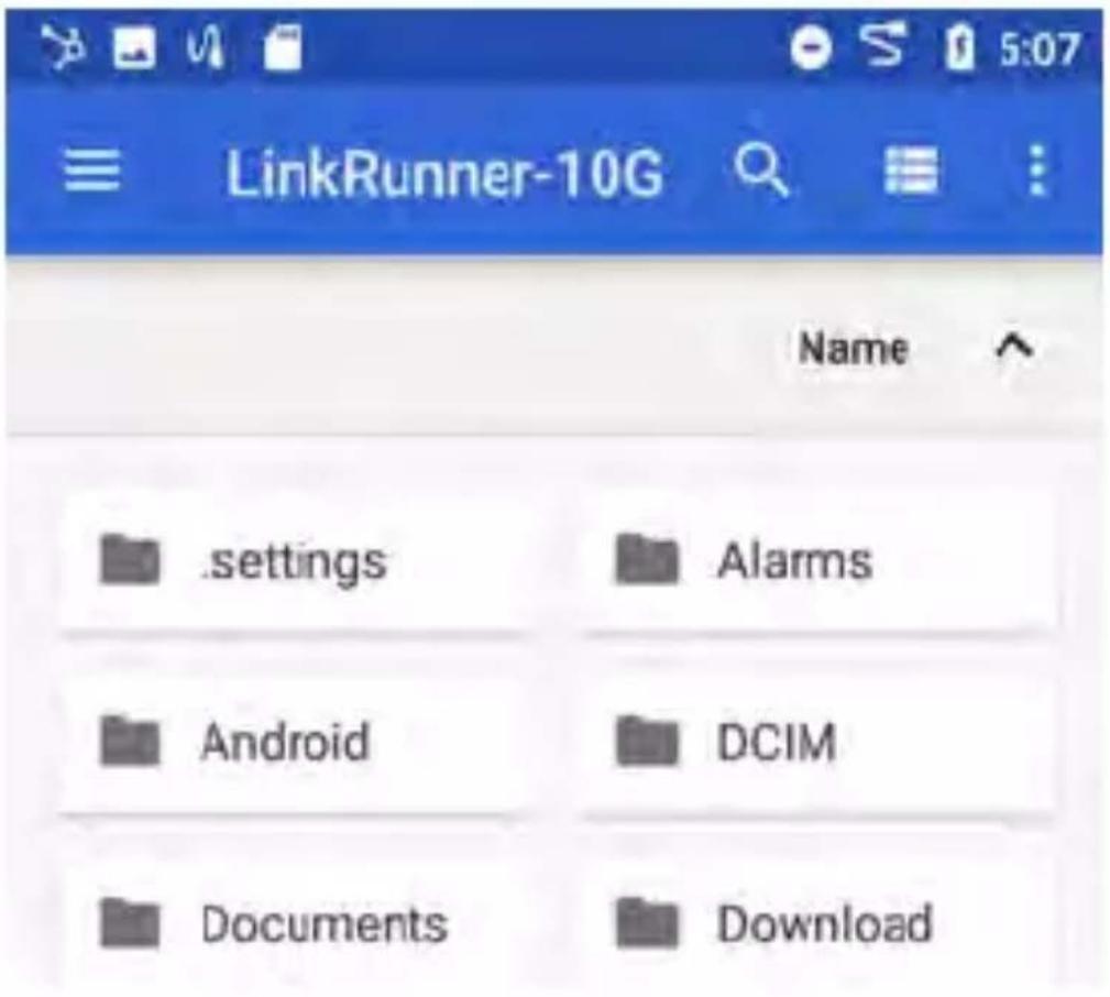 NetAlly LinkRunner 10G - Files Application - 1