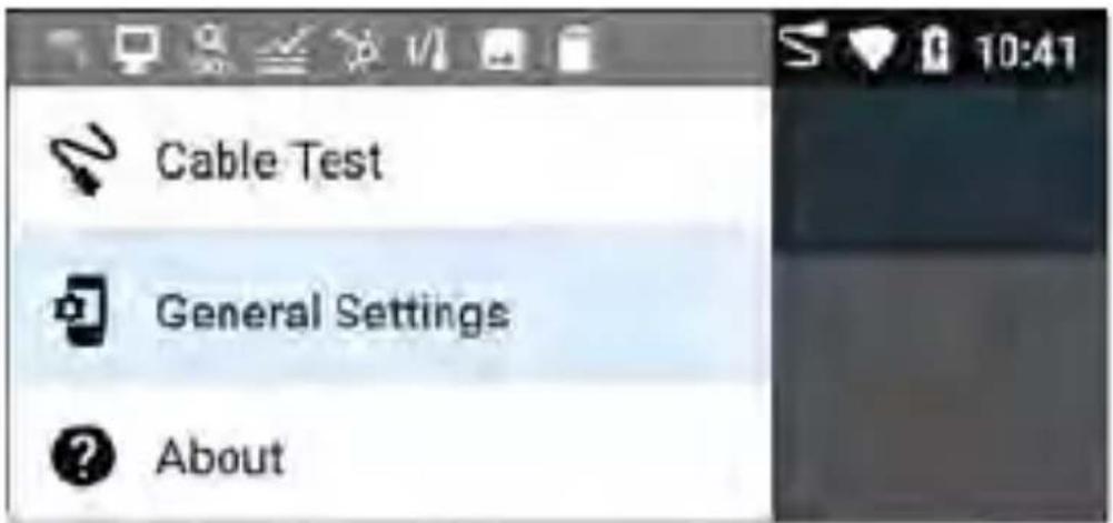 NetAlly LinkRunner 10G - Cable Test Settings - 1