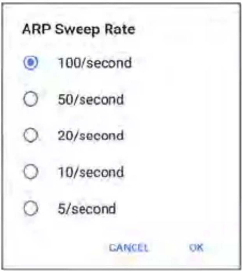 NetAlly LinkRunner 10G - ARP Sweep Rate - 1