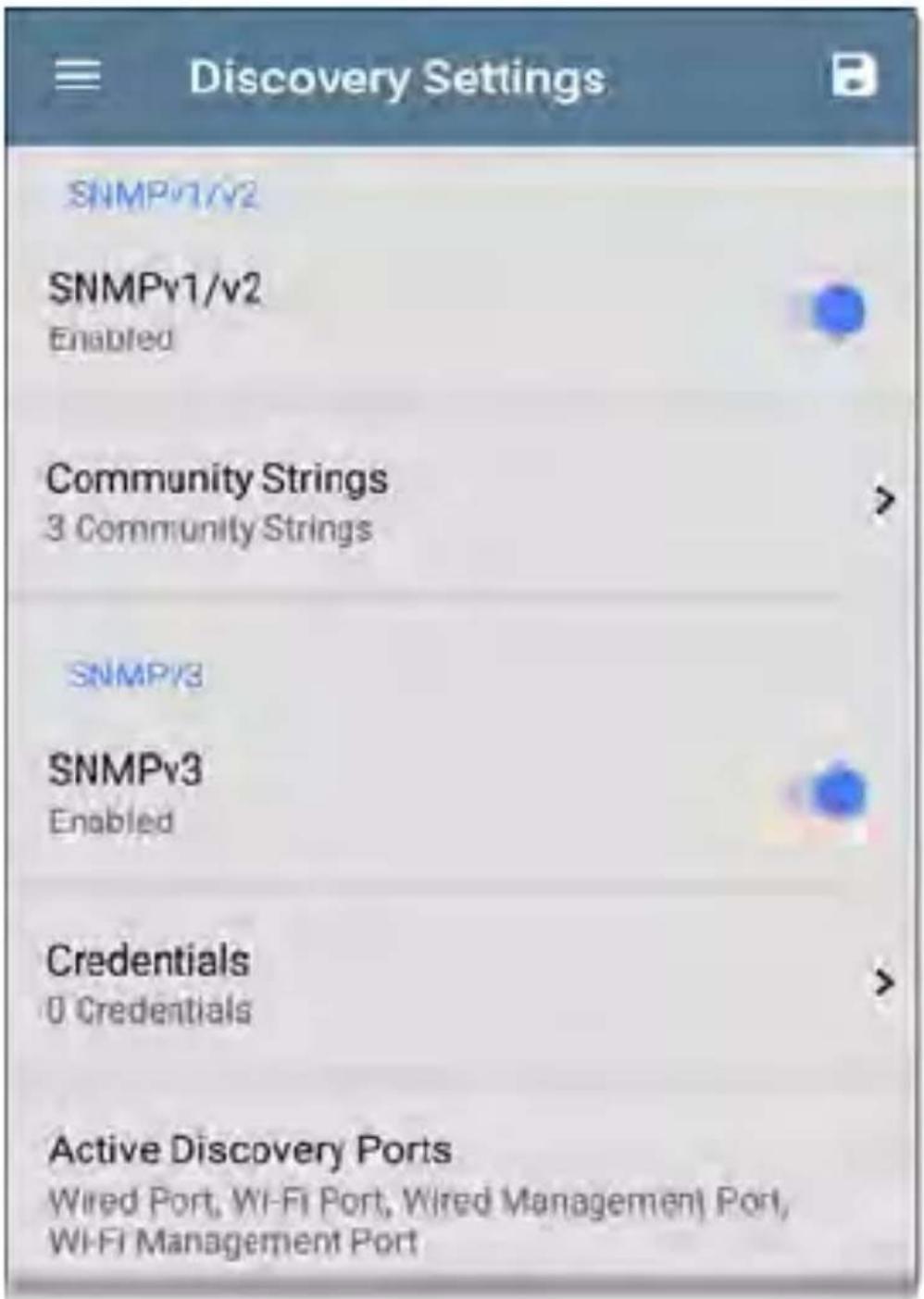 NetAlly LinkRunner 10G - Discovery Settings - 2