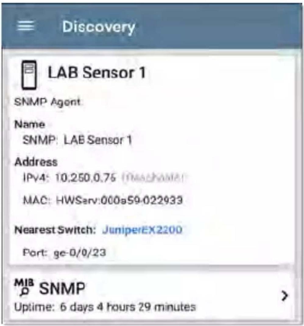 NetAlly LinkRunner 10G - SNMP Agents - 1