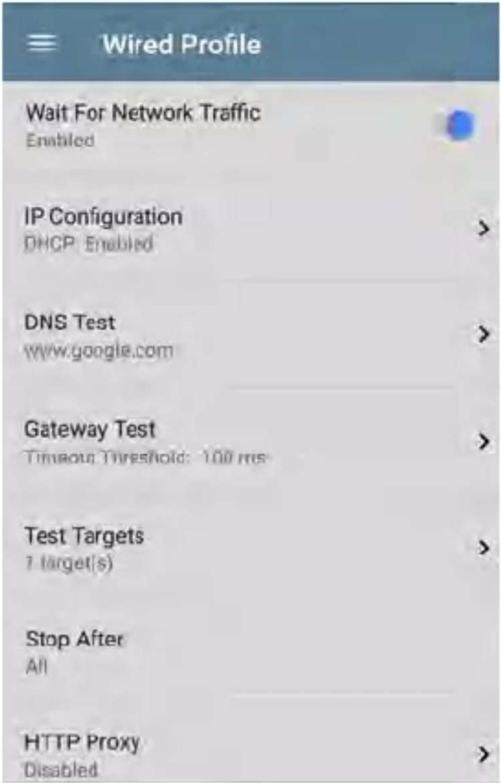 NetAlly LinkRunner 10G - VLAN Settings - 2