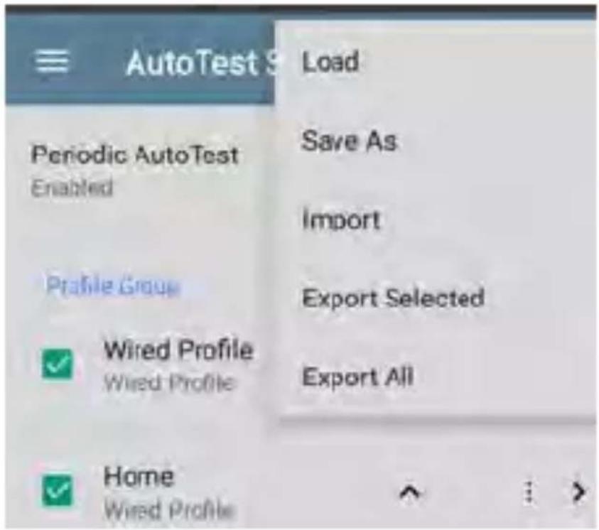 NetAlly LinkRunner 10G - Exporting and Importing Settings - 2