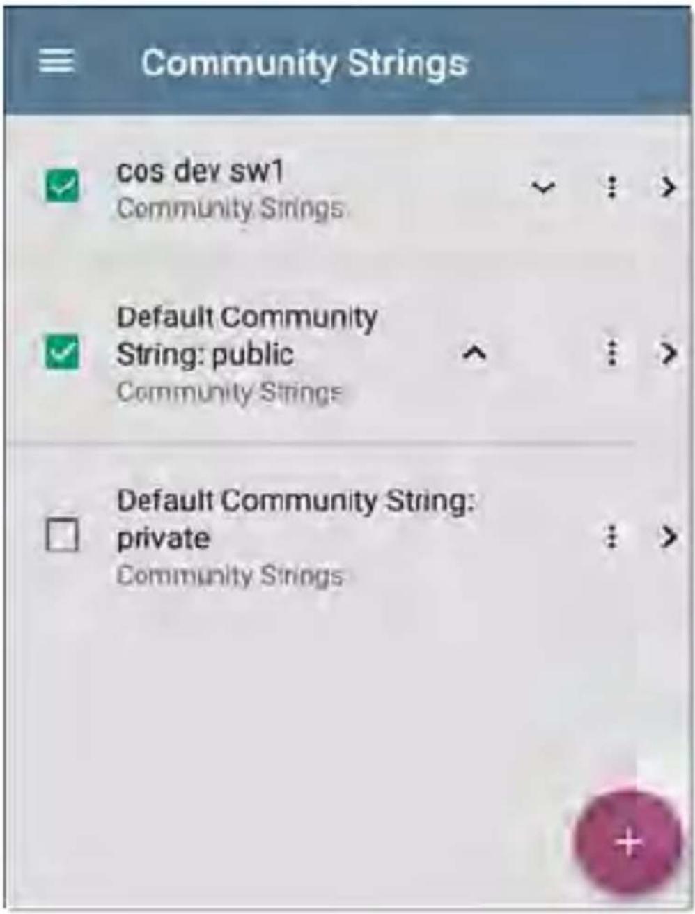 NetAlly LinkRunner 10G - Community Strings - 1