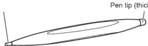 Pen tip (thick)
