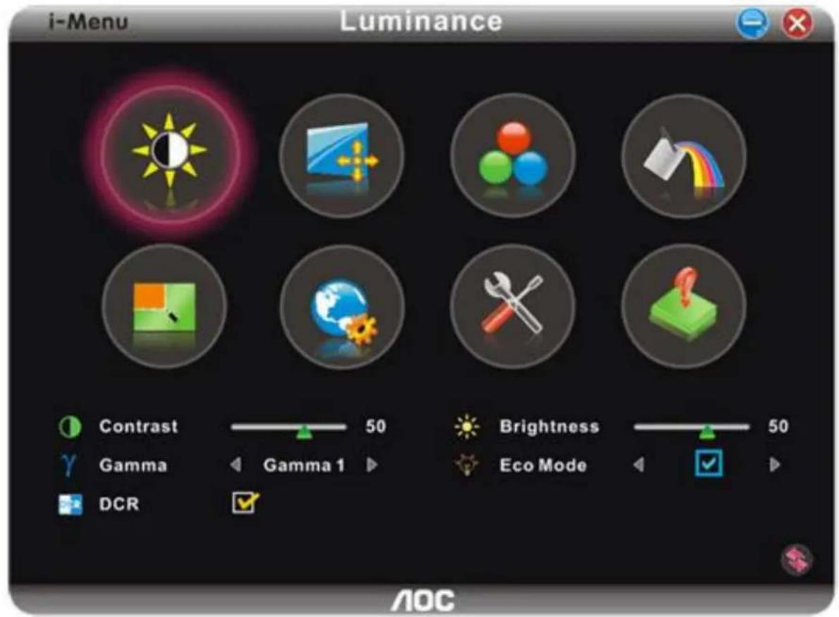 AOC 2036S - i-Menu - 2