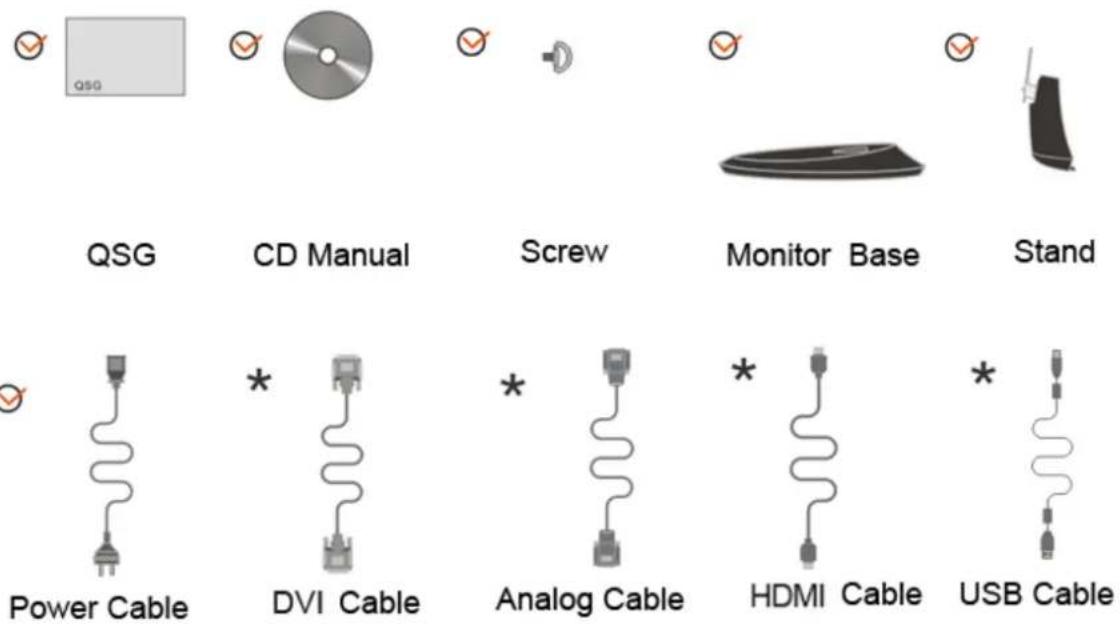 AOC 2036S - Contents in Box - 2