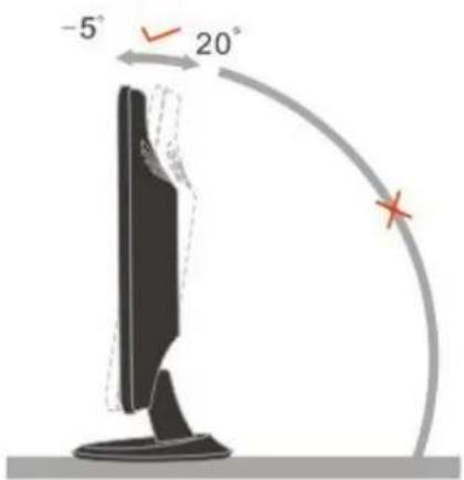 AOC 2036S - Adjusting Viewing Angle - 1