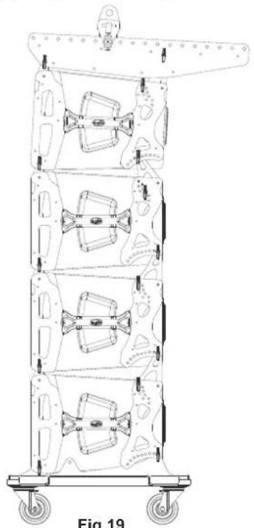 DAS Audio Event-121A - Array mounting of groups of 4 units on a flatbed dolly - 8
