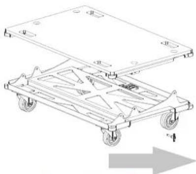 DAS Audio Event-121A - Array mounting of groups of 4 units on a flatbed dolly - 10