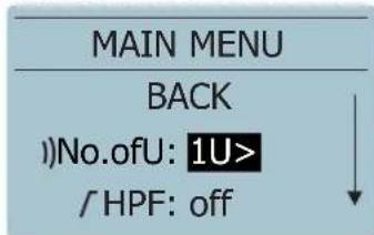 DAS Audio Event-121A - "N.ofU" (NUMBER OF UNITS) - 3