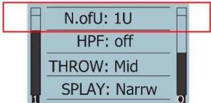 DAS Audio Event-121A - "N.ofU" (NUMBER OF UNITS) - 1
